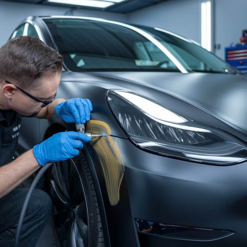 Tesla paint repair