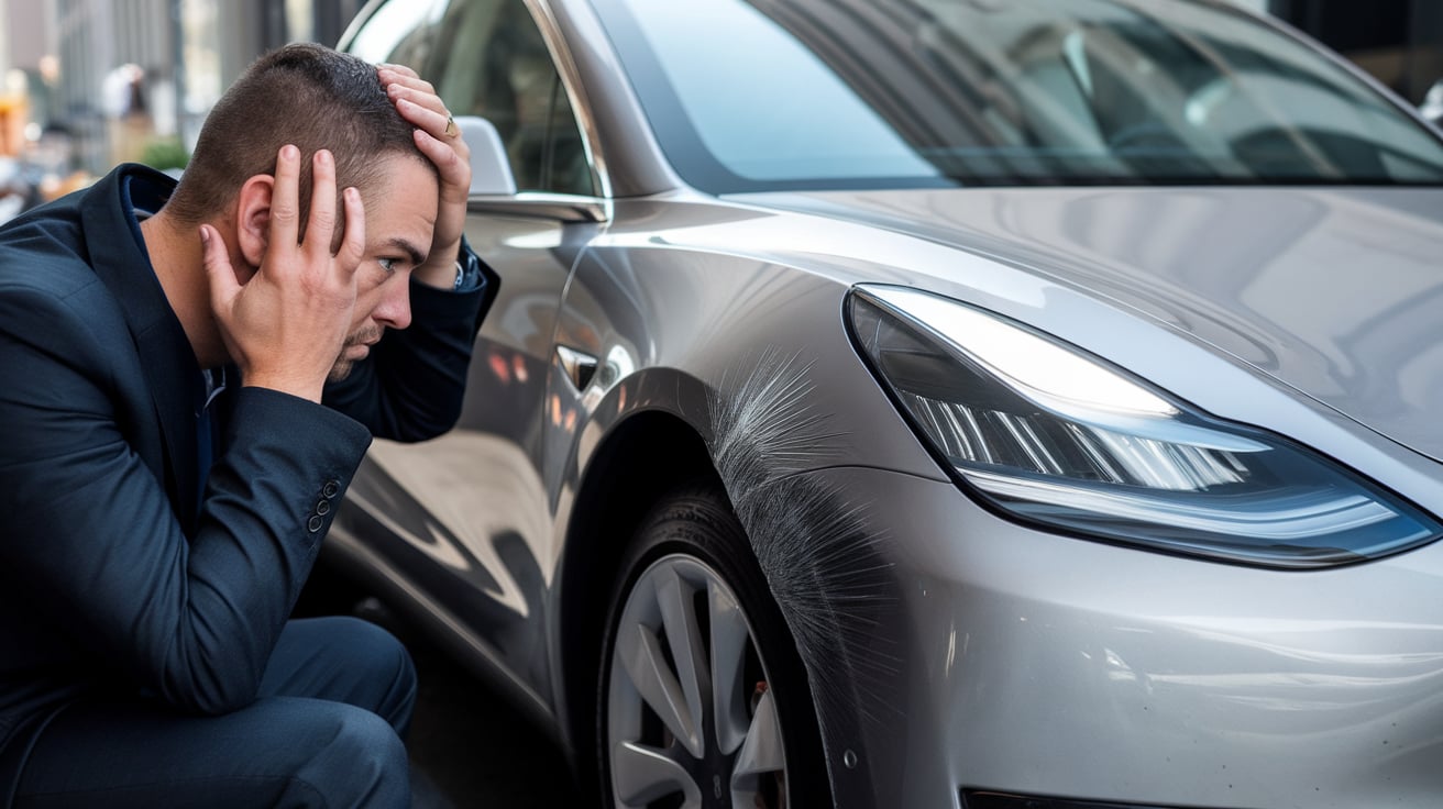 Tesla scratch repair